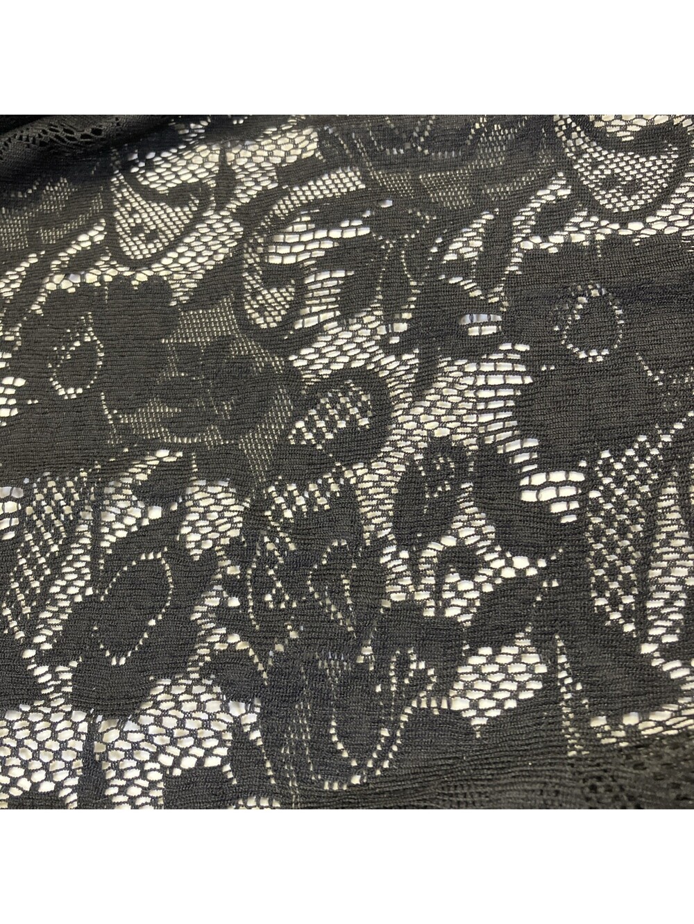 Black Lace Fabric 60”x90” New Fast Ship